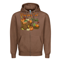 Chestnut Happy Fall Y'all Zipper Hoodie - texasbilliewilder