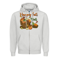 Dove Grey Happy Fall Y'all Zipper Hoodie - texasbilliewilder