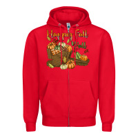 Red Happy Fall Y'all Zipper Hoodie - texasbilliewilder