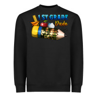 Black 1 st grade dude Heavyweight Sweatshirt - BundleAndBundleShop