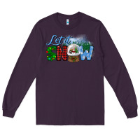 Plum let it snow Long Sleeve Tee - BundleAndBundleShop