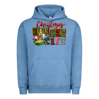 Pigment Pebble Blue Christmas baking crew Urban Hoodie - FaDigitalArtStudio
