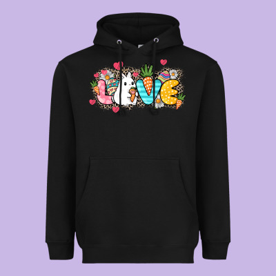 Love Easter Day Heavyweight Hoodie Designed By Howdyjamesfarm