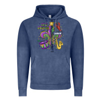 Vintage Denim new orleans mardi gras streets Vintage Hoodie - MaliasSmallBusiness