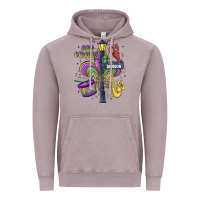Vintage Zinc new orleans mardi gras streets Vintage Hoodie - MaliasSmallBusiness