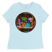 Baby Blue Dominican Republic car coaster Ladies Tee - AdoDesignShop