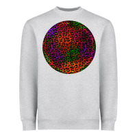 Heather Grey halloween round earrings 2 Heavyweight Sweatshirt - BundleAndBundleShop