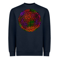 Navy halloween round earrings 2 Heavyweight Sweatshirt - BundleAndBundleShop
