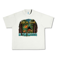 Pistachio life is good in the woods Urban Heavy Tee - NancyCooperArtShop