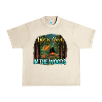 Sandshell life is good in the woods Urban Heavy Tee - NancyCooperArtShop