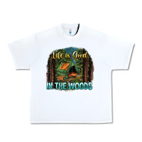 White life is good in the woods Urban Heavy Tee - NancyCooperArtShop
