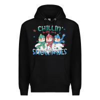 Chillin With My Snowmies Premium Hoodie | Teevron