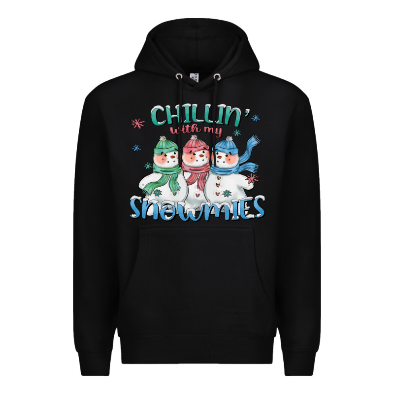 Chillin With My Snowmies Premium Hoodie by CowGirlArtShop | Teevron
