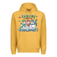 Mustard chillin with my snowmies Premium Hoodie - CowGirlArtShop