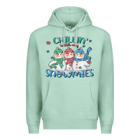 Seafoam chillin with my snowmies Premium Hoodie - CowGirlArtShop