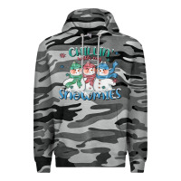 Slate Camo chillin with my snowmies Premium Hoodie - CowGirlArtShop