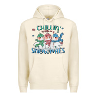 Tofu chillin with my snowmies Premium Hoodie - CowGirlArtShop