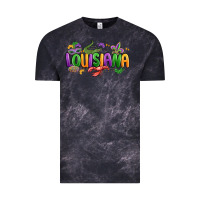 Cloud Black mardi gras louisiana Vintage Tee - MaliasSmallBusiness