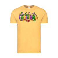 Vintage Mustard mardi gras louisiana Vintage Tee - MaliasSmallBusiness