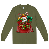 Army Green christmas santa claus bag Long Sleeve Tee - BundleAndBundleShop