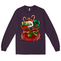 Plum christmas santa claus bag Long Sleeve Tee - BundleAndBundleShop