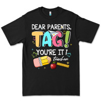 Black dear parents tag youare it teacher Premium Tee - JahusDesignShop