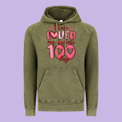 I Have Loved My Students 100 Days Vintage Hoodie Designed By Maliassmallbusiness