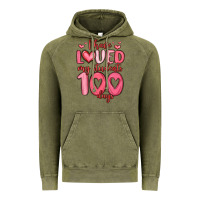 Vintage Olive i have loved my students 100 days Vintage Hoodie - MaliasSmallBusiness