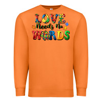 Carrot Love needs no words Premium Sweatshirt - CowGirlArtShop