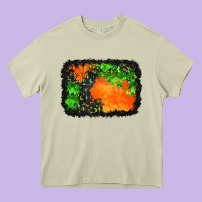 Halloween Mystic Symbol Background Heavy Core Tee Designed By Bundleandbundleshop