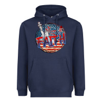 Navy faith usa Heavyweight Hoodie - CowGirlArtShop