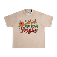 French Oak our team sleigh Urban Heavy Tee - MaliasSmallBusiness