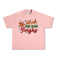 Salmon our team sleigh Urban Heavy Tee - MaliasSmallBusiness