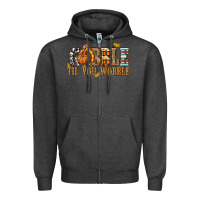 Charcoal Heather Gobble Til You Wobble with Turkey Zipper Hoodie - texasbilliewilder
