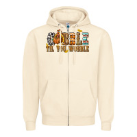 Sandshell Gobble Til You Wobble with Turkey Zipper Hoodie - texasbilliewilder