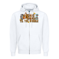 White Gobble Til You Wobble with Turkey Zipper Hoodie - texasbilliewilder