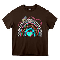 Chocolate Brown race rainbow Heavy Core Tee - AdoDesignShop