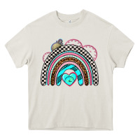 Cream race rainbow Heavy Core Tee - AdoDesignShop