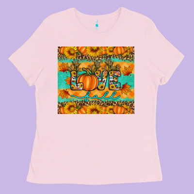 Love Fall Ladies Tee Designed By Artiststas
