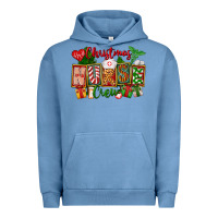 Pigment Pebble Blue Christmas Nurse Crew Urban Hoodie - FaDigitalArtStudio