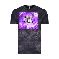 Cloud Black thankful greatful blessed Vintage Tee - NancyCooperArtShop