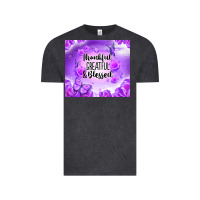 Vintage Black thankful greatful blessed Vintage Tee - NancyCooperArtShop