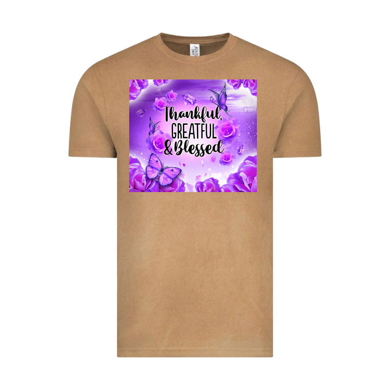 Thankful Greatful Blessed Vintage Tee by NancyCooperArtShop | Teevron