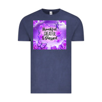 Vintage Denim thankful greatful blessed Vintage Tee - NancyCooperArtShop
