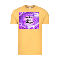 Vintage Mustard thankful greatful blessed Vintage Tee - NancyCooperArtShop