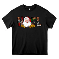Black santa noel Heavy Core Tee - JahusDesignShop