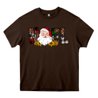 Chocolate Brown santa noel Heavy Core Tee - JahusDesignShop