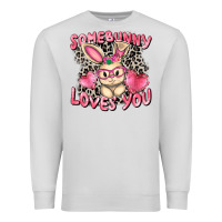 Dove Grey Somebunny loves you Easter Day Premium Sweatshirt - CowGirlArtShop