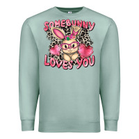 Seafoam Somebunny loves you Easter Day Premium Sweatshirt - CowGirlArtShop