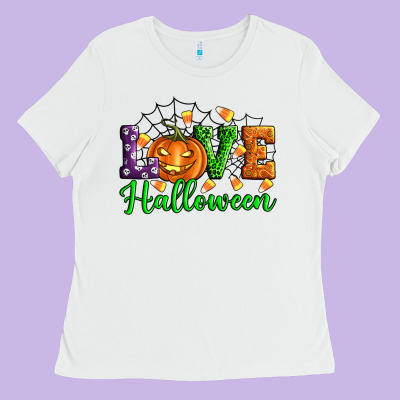 Love Halloween Ladies Tee Designed By Artiststas